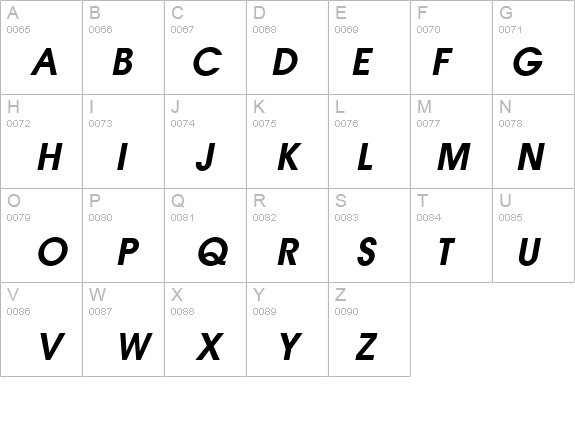 Atlanta DemiOblique details - Free Fonts at FontZone.net