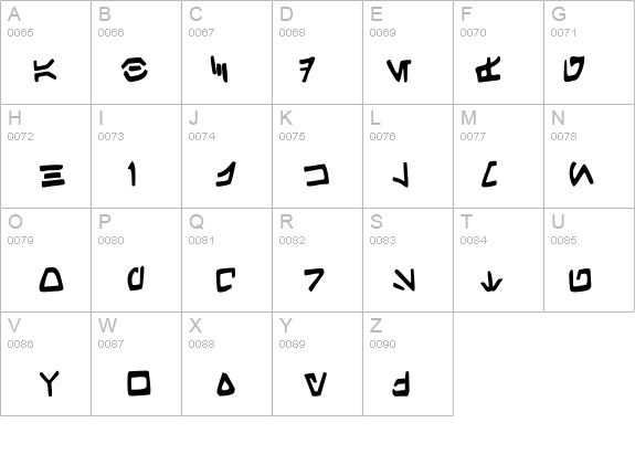 Aurek-Besh Hand details - Free Fonts at FontZone.net