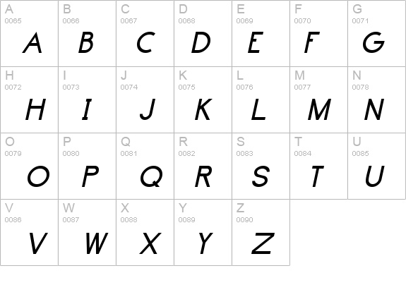 Avinato Italic details - Free Fonts at FontZone.net