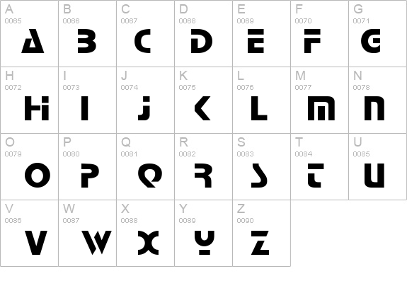 Babylon Industrial details - Free Fonts at FontZone.net