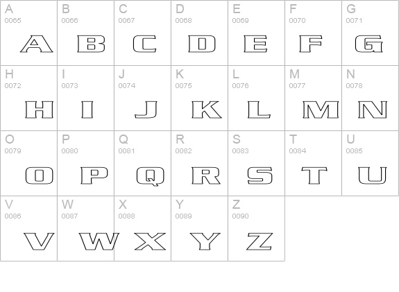 Babylon5 Hollow details - Free Fonts at FontZone.net