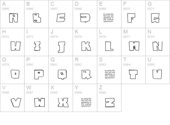 Badger Fatboy UNPAID DEMO details - Free Fonts at FontZone.net