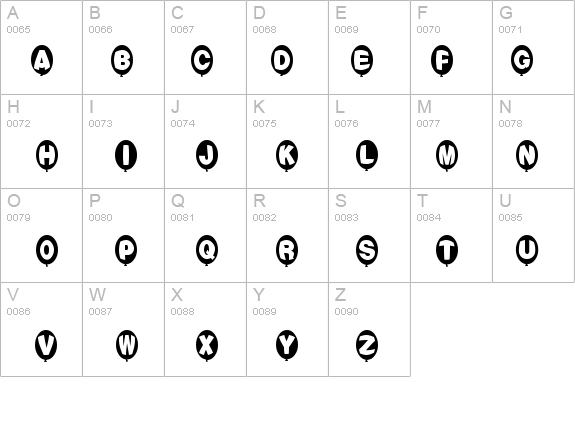 Balloons Normal details - Free Fonts at FontZone.net