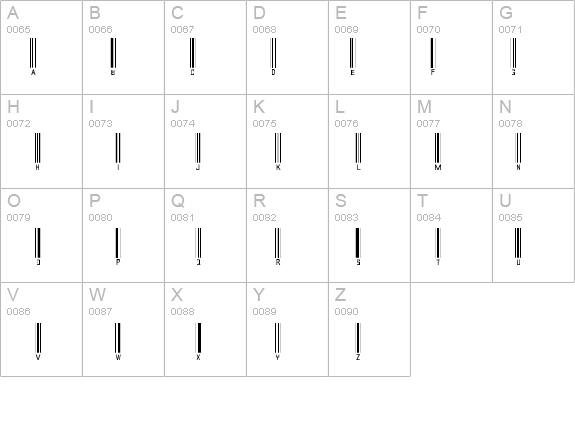 barcode font details - Free Fonts at FontZone.net