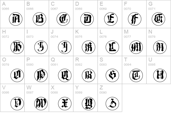 Barlos-RandomRings details - Free Fonts at FontZone.net
