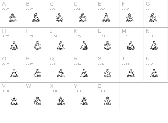 Batrachian details - Free Fonts at FontZone.net