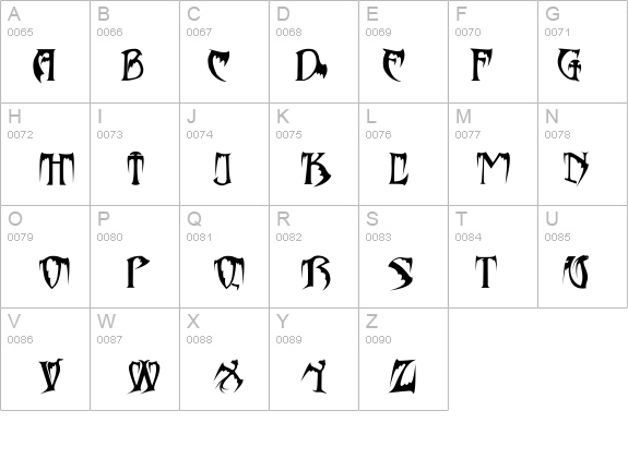 Bats&Dragons-Abaddon details - Free Fonts at FontZone.net