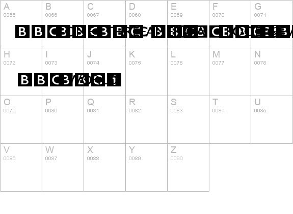 BBC Striped Channel Logos details - Free Fonts at FontZone.net