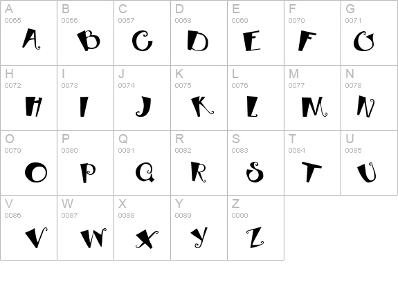 Bebop details - Free Fonts at FontZone.net