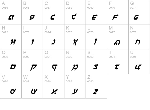Ben-Zion Italic details - Free Fonts at FontZone.net