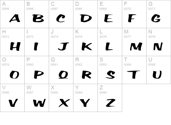 BigFictionText Regular details - Free Fonts at FontZone.net