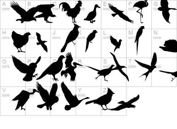 Birds of a Feather details - Free Fonts at FontZone.net