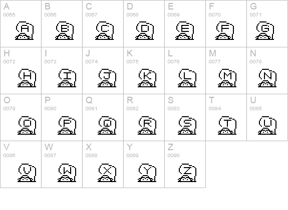 Bit SARU18 (sRB) details - Free Fonts at FontZone.net