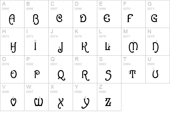 BJF Snowbird details - Free Fonts at FontZone.net