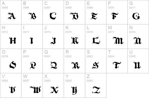 BlackInitialText details - Free Fonts at FontZone.net