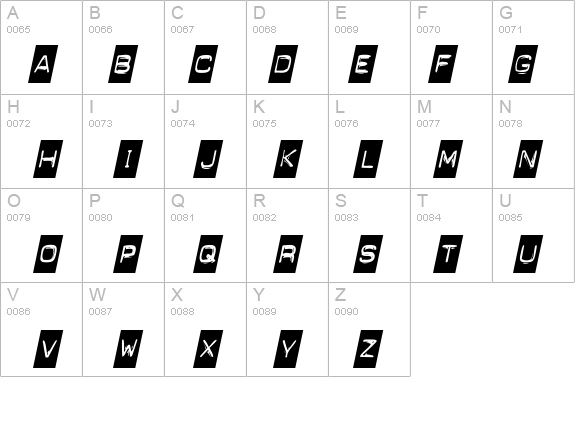 Blackout Italic details - Free Fonts at FontZone.net