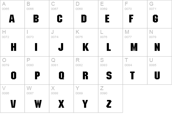 Block Wide Bold details - Free Fonts at FontZone.net