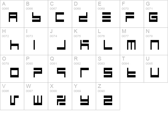 BM maze A9 details - Free Fonts at FontZone.net