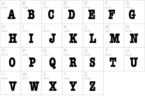 BocciText13 Bold details - Free Fonts at FontZone.net