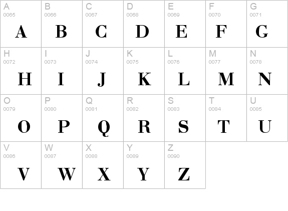 Bodoni Bold T. details - Free Fonts at FontZone.net