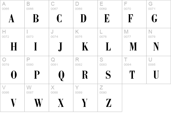 BodoniRecutCondSSi Bold details - Free Fonts at FontZone.net