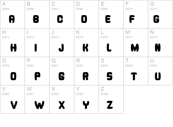 Bonk Fatty details - Free Fonts at FontZone.net