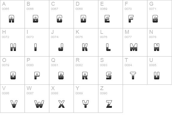 Bonk Outercut details - Free Fonts at FontZone.net