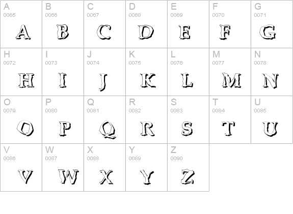 BONKERS - shadow details - Free Fonts at FontZone.net