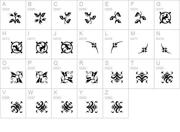 Borderbats Fleur details - Free Fonts at FontZone.net