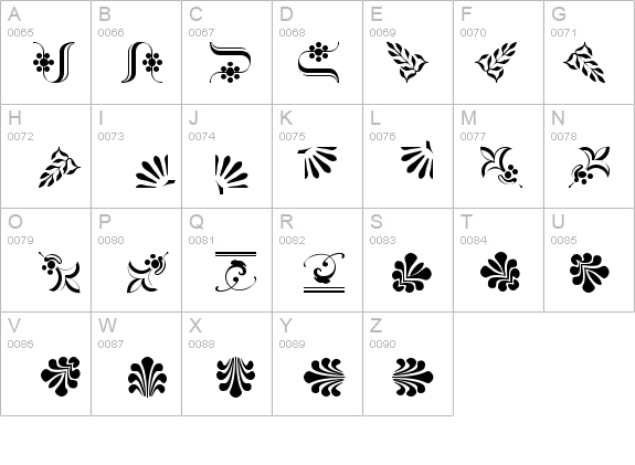 Borderbats-Fleur2 Regular details - Free Fonts at FontZone.net