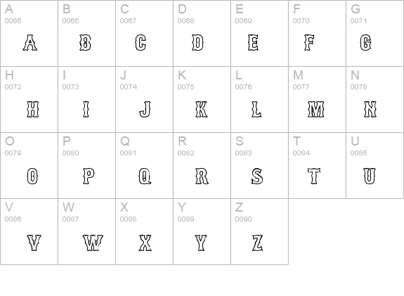 Bosox Outline Heavy details - Free Fonts at FontZone.net
