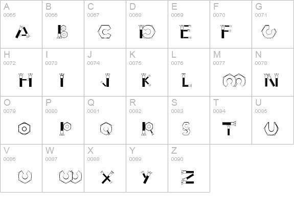 Boulons Tryout details - Free Fonts at FontZone.net