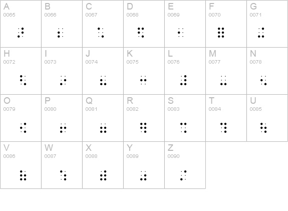 Braille-HC details - Free Fonts at FontZone.net