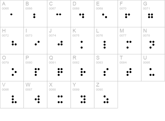 Braille Regular details - Free Fonts at FontZone.net