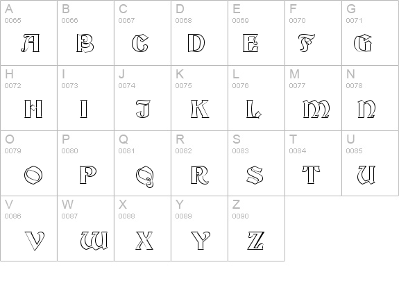 Brandywine-Hollow Normal details - Free Fonts at FontZone.net
