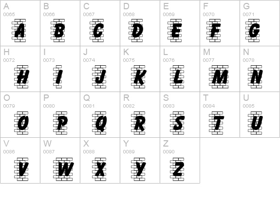 Brickletter details - Free Fonts at FontZone.net