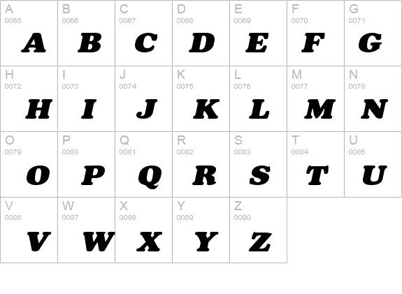 Broadside-Extended Italic details - Free Fonts at FontZone.net