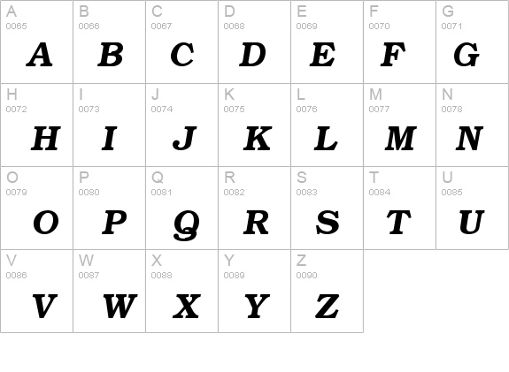 Brooklyn Bold Italic T. details - Free Fonts at FontZone.net