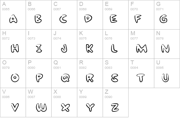 Bubble Gum Rock ATrial details - Free Fonts at FontZone.net