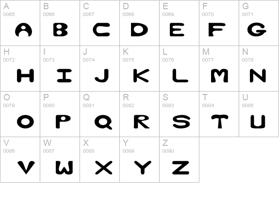 Bubble Wide details - Free Fonts at FontZone.net