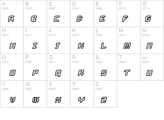 Bug2K Oblique details - Free Fonts at FontZone.net