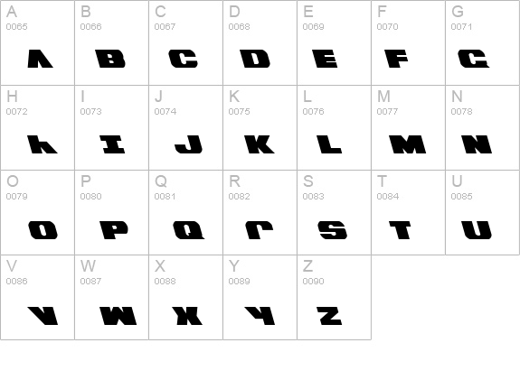 Bummer Leftalic details - Free Fonts at FontZone.net