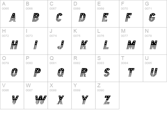 Bunting 2 Italic details - Free Fonts at FontZone.net