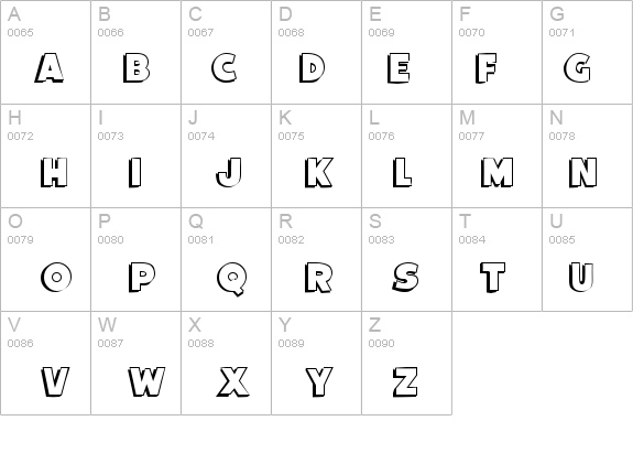 BurlingtonShadow details - Free Fonts at FontZone.net