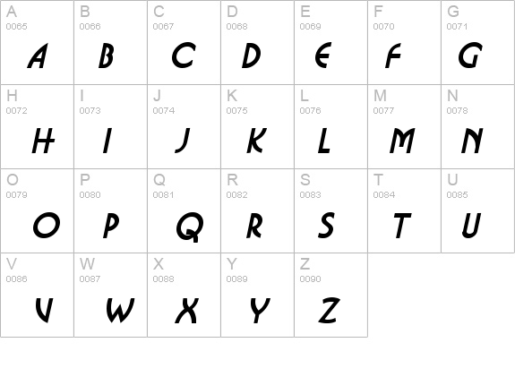 Busso-Extended Italic details - Free Fonts at FontZone.net