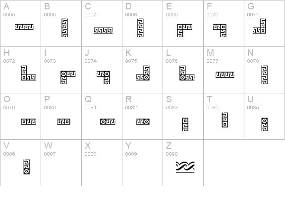 ByDesign Borders3 details - Free Fonts at FontZone.net