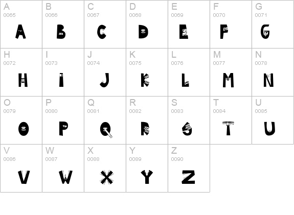 Byte  Caps details - Free Fonts at FontZone.net