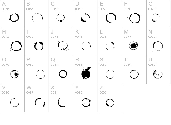 Cafeina Dig_v2  Normal details - Free Fonts at FontZone.net