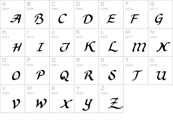 Calligrapher 2 details - Free Fonts at FontZone.net