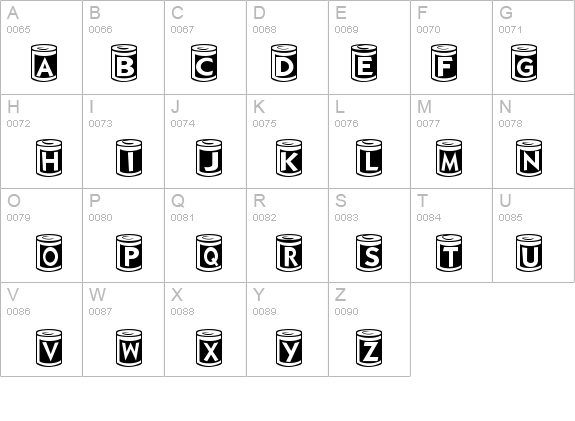 CanGoods details - Free Fonts at FontZone.net